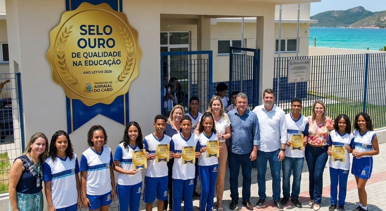 educação em arraial do cabo ganha selo ouro